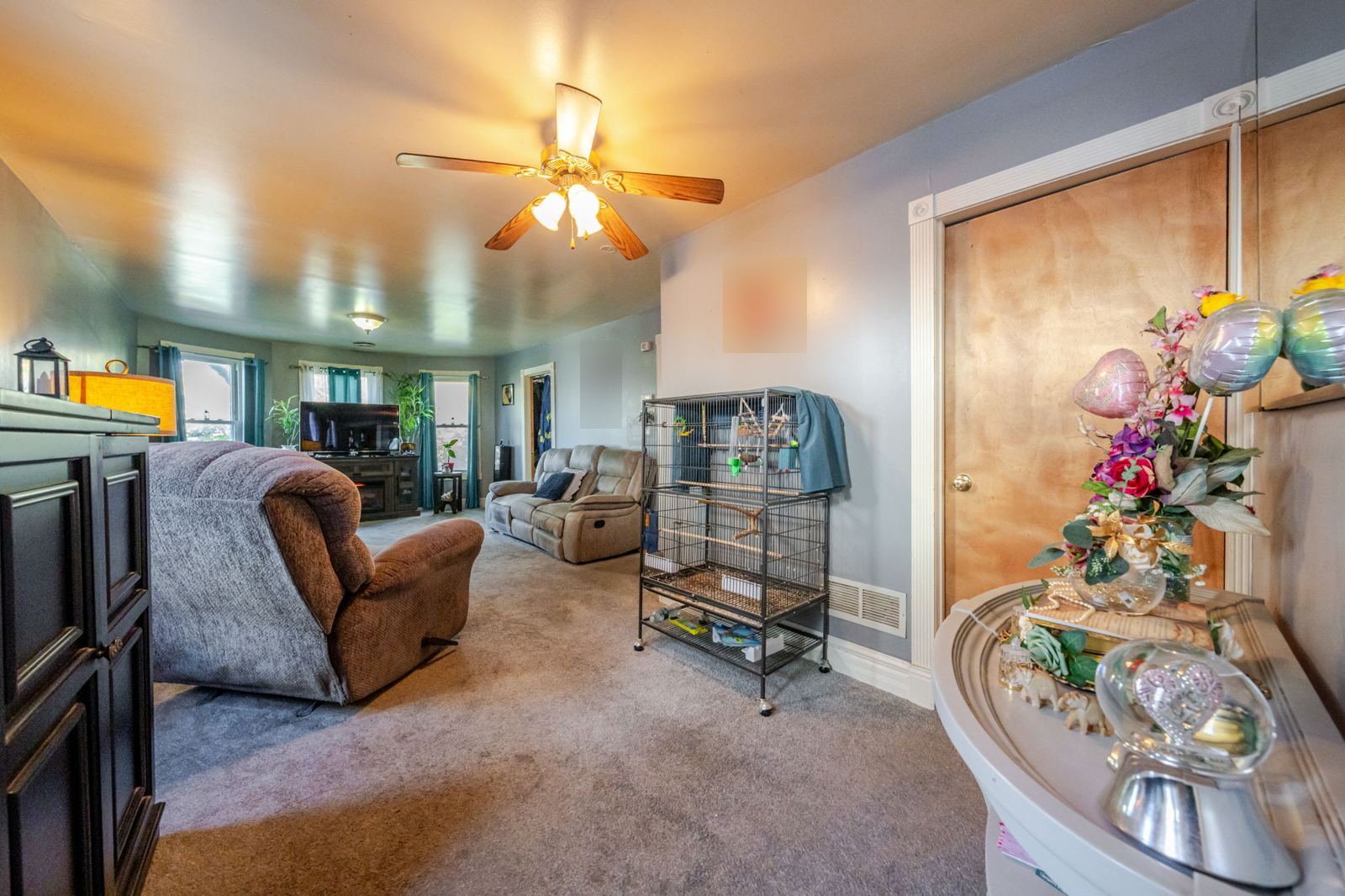 Living room, from the front windows