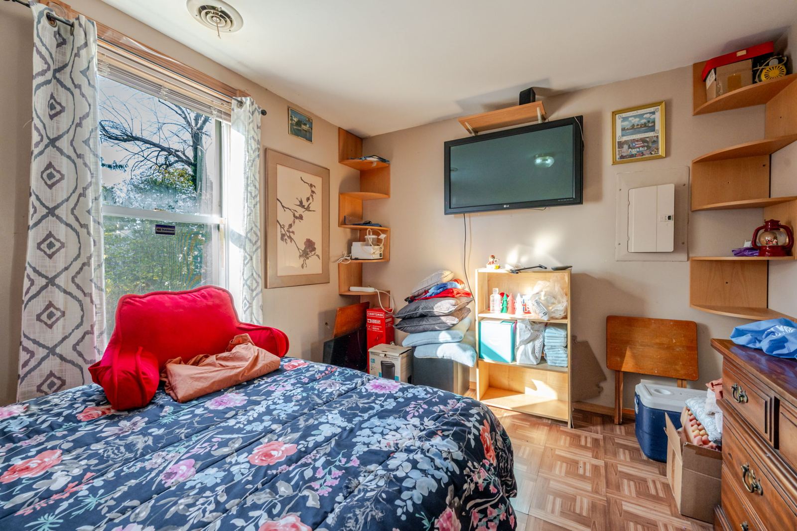 Upper apartment bedroom