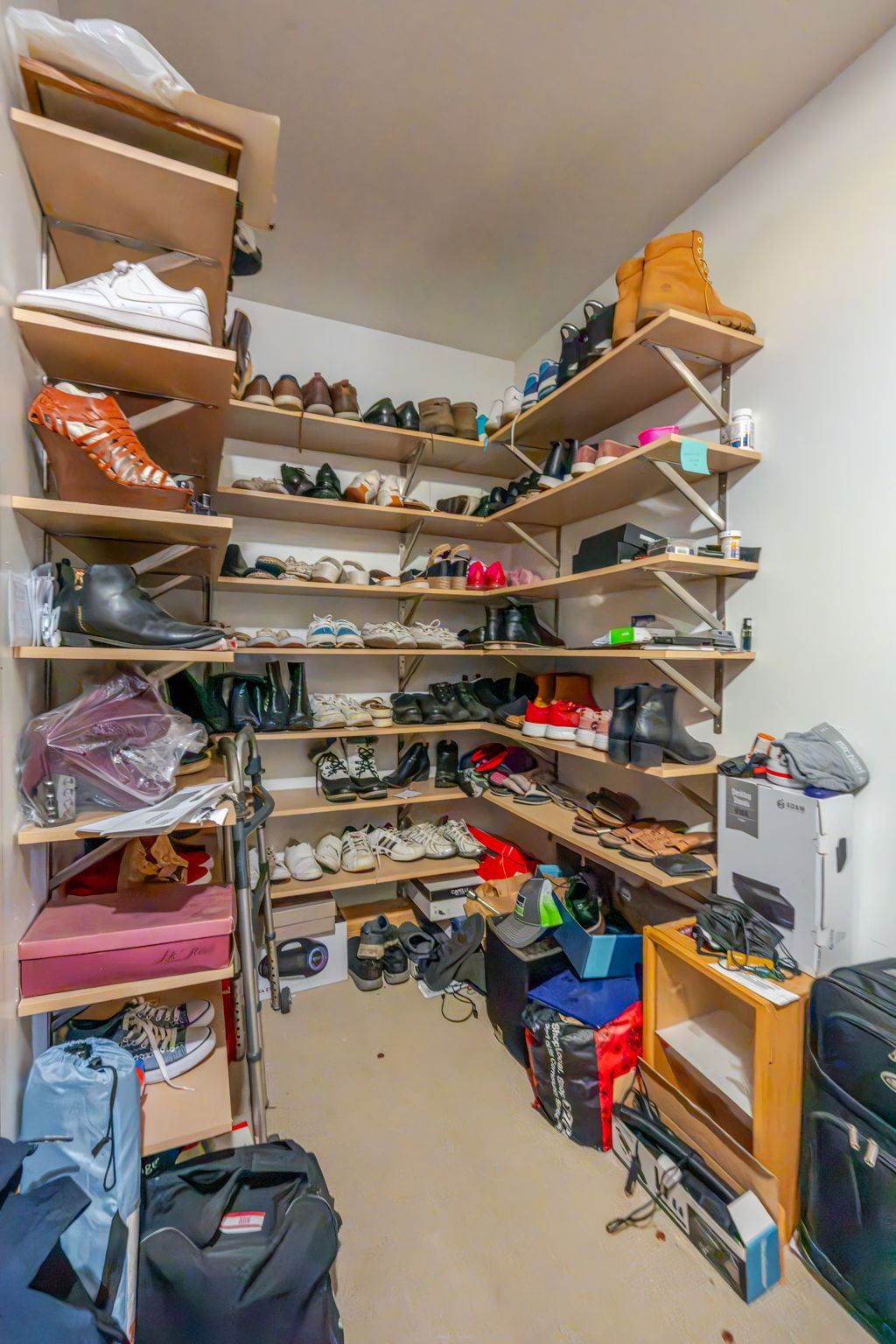 Closet with shelving